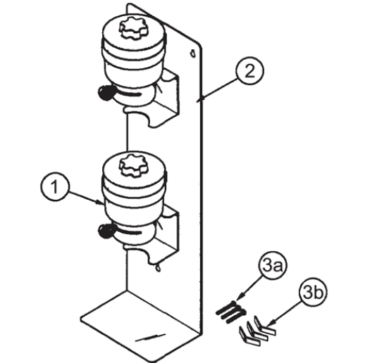 PORTA CANISTER DOBLE VERTICAL TAYLOR # TAYX53407-1