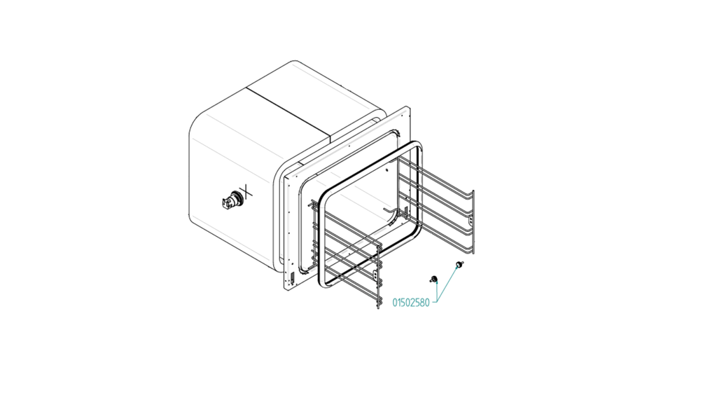 TORNILLO HEXAGONAL 16MM DE BLOQUEO HORNO EKA EKF # EKA01502580 # EKA01502771