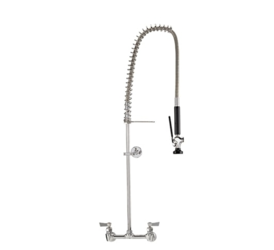 UNIDAD DE PRE-LAVADO 8" BACKSPLASH, C/ LASER 1.15 GPM  S/GRIFO, RESORTE, FISHER # FIS22100