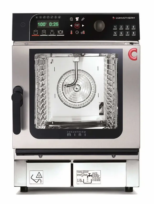 CONVOTHERM MINI STANDART 6.10 HORNO COMBINADO ELECTRICO DE 6+1 BANDEJAS # CON-6.10MINIET
