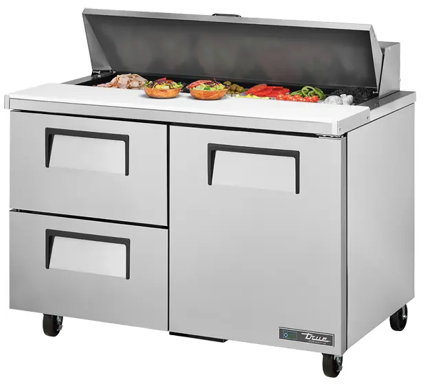 MESA REFRIGERADA PARA PREPARACION DE SANDWICHES Y ENSALADAS. TRUE TSSU-48-12D-2-HC # TRUE-TSSU-48-12D-2-HC