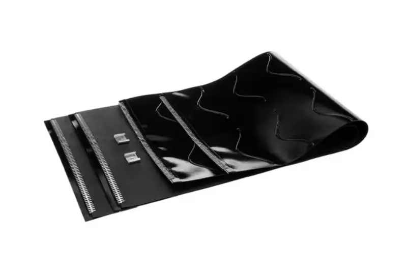 CINTA DE TRANSPORTE ONDULADA CON CLIPS ANTUNES, SILICONA NEGRA # AJA7001437