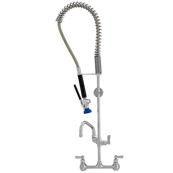 UNIDAD DE PRE-LAVADO 8" DE PARED  BACKSPLASH, C/ LASER 1.15 GPM  C/GRIFO 12", RESORTE, FISHER # FIS34410