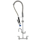 UNIDAD DE PRE-LAVADO 8" DE PARED  BACKSPLASH, C/ LASER 1.15 GPM  C/GRIFO 12", RESORTE, FISHER # FIS34410