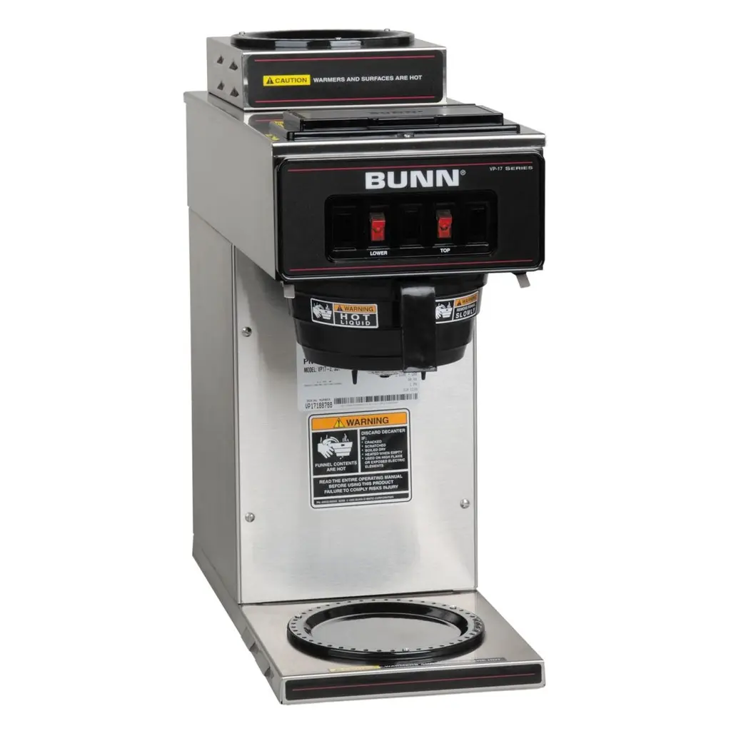 CAFETERA GOTEO 12 TAZAS 2 CALENTADORES BUNN VP17A-2. CE SST UK # BU13300.0015
