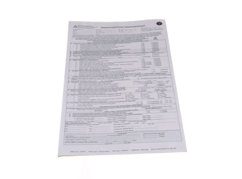 PREV LISTA DE MANTENIMIENTO DE CERTIFICACION # GL4531265