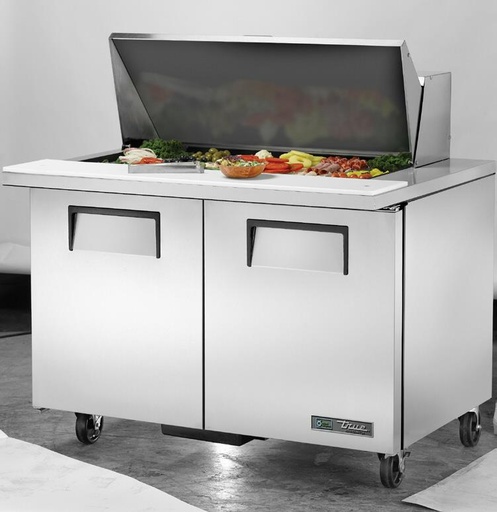 [TRUE] MESA REFRIGERADA PARA PREPARACION DE SANDWICHES Y ENSALADAS. TRUE TSSU-48-18M-B-HC SPEC3 # TRUE-TSSU-48-18M-B-HC/SPEC3