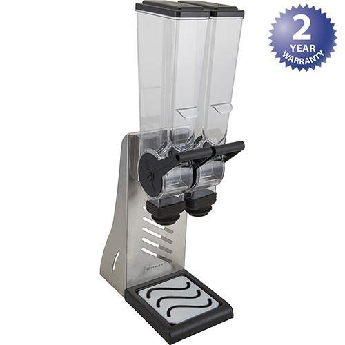[SER88935] DISPENSADOR DOBLE DE PRODUCTO SECOS CON BASE, SLIM LINE 2 LITROS, 
# 88935