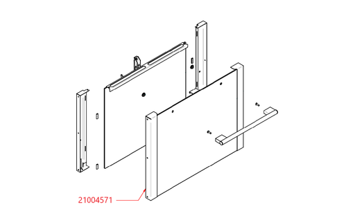 [EKA] CONJUNTO MARCO CON VIDRIO EXTERNO HORNO EKA EKF 423 D UD # EKA21004571