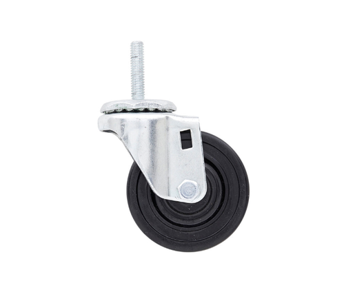 [INTERMETRO IND CORP] RUEDA DE PERFIL BAJO S/ FRENO CON VASTAGO GIRATORIO. 3" METRO # INM3TM