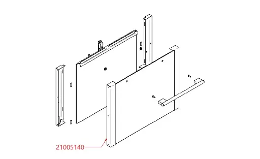 [EKA] CONJUNTO MARCO CON VIDRIO EXTERNO HORNO EKA 423/0/123  # EKA21005140